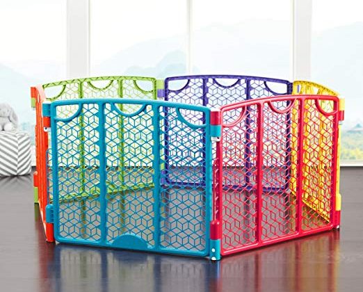colorful baby gate