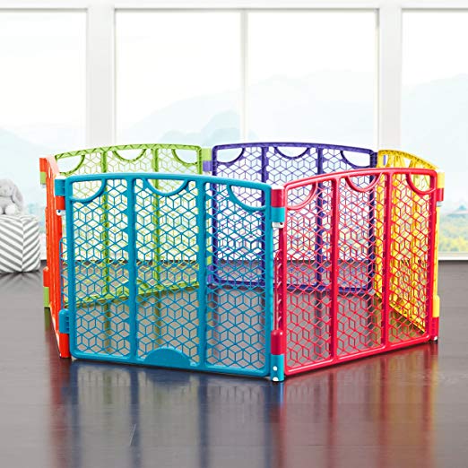 freestanding baby gates colorful