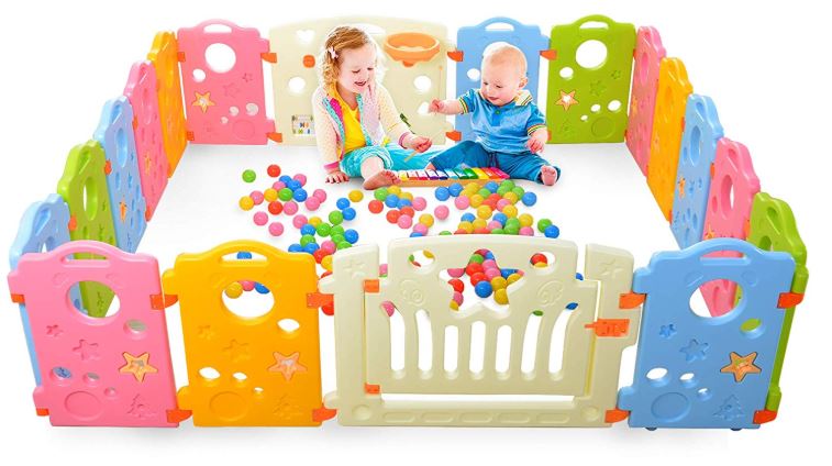 large baby playpen color